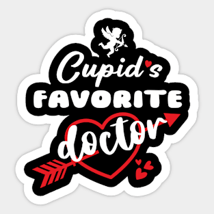 Cupid' s Favorite Doctor Sticker